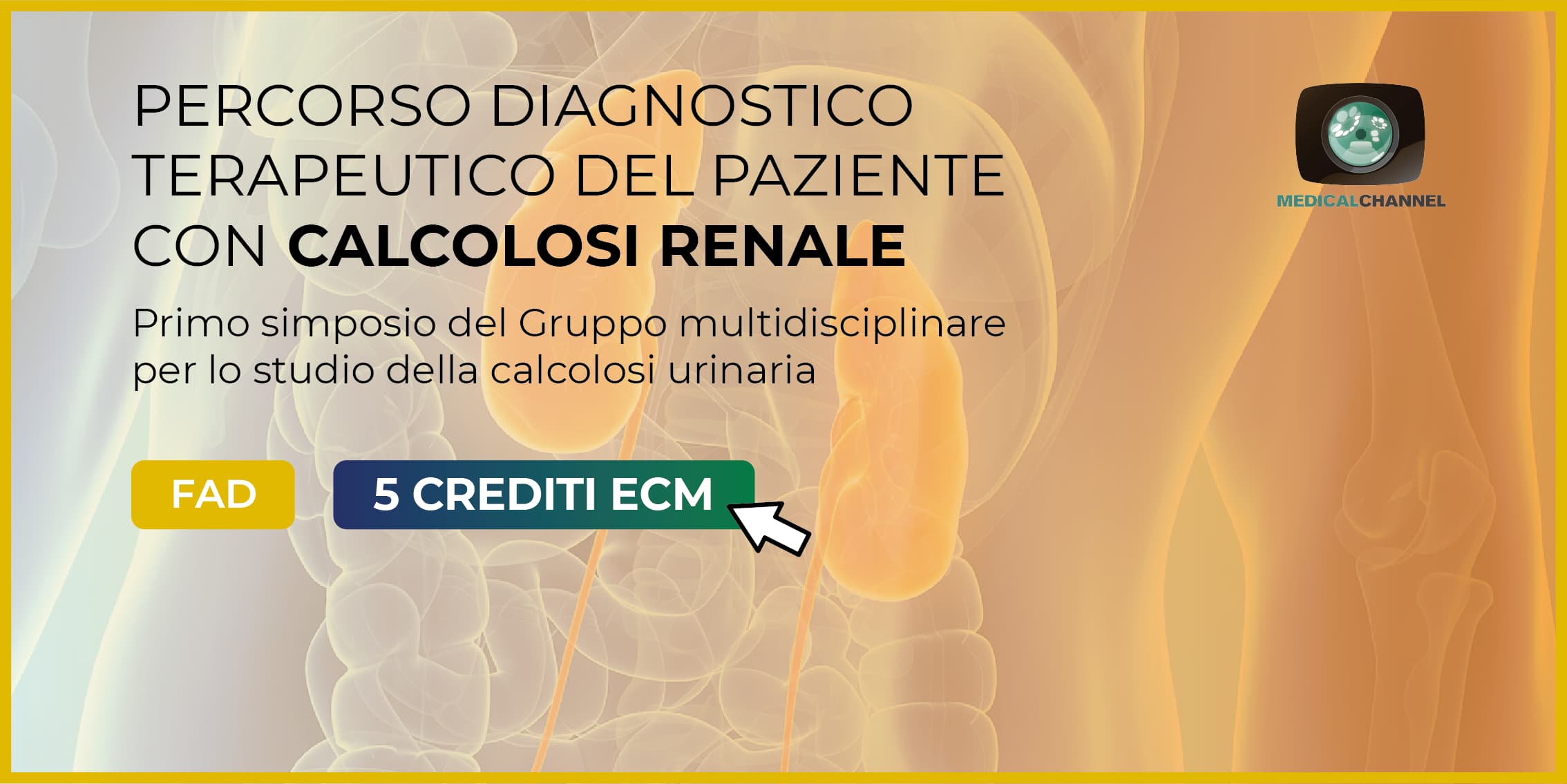 Percorso diagnostico terapeutico del paziente con calcolosi renale - FAD